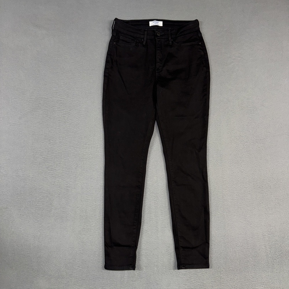 Denizen Levis Jeans Womens 6 Black High Rise Skinny Stretch Denim Cotton Preppy